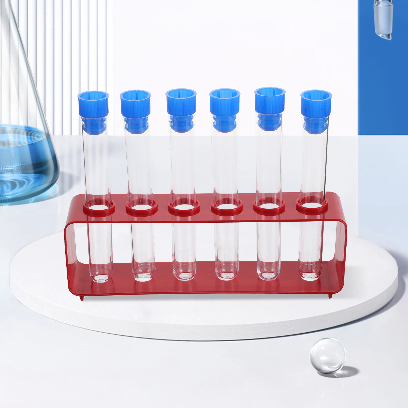 Chemistry Set Beginner - 1Set wetenschappelijke reageerbuizen Doorzichtige plastic laboratoriumexperimentbuizen