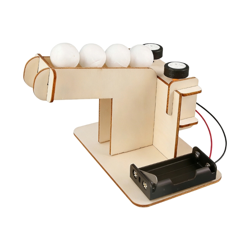 Science Project - Houten automatische bal-lancerende wetenschapsproject STEM educatief