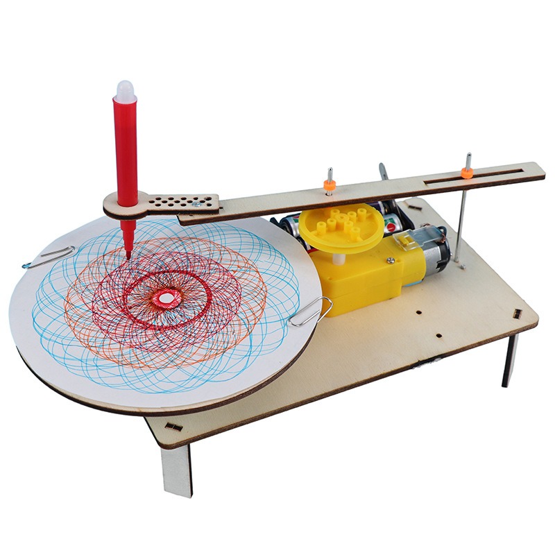 Science Project Robot - 1-3 Stuks DIY Houten Elektrische Plotter