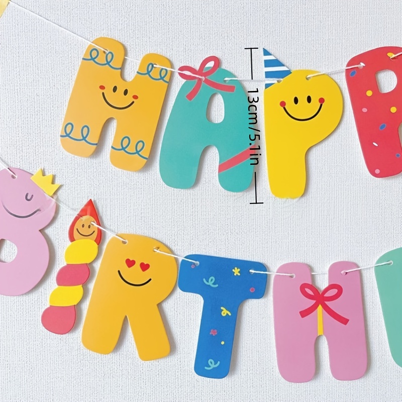 1 set Happy Birthday achtergro - Science Of Happiness recensie en prijs