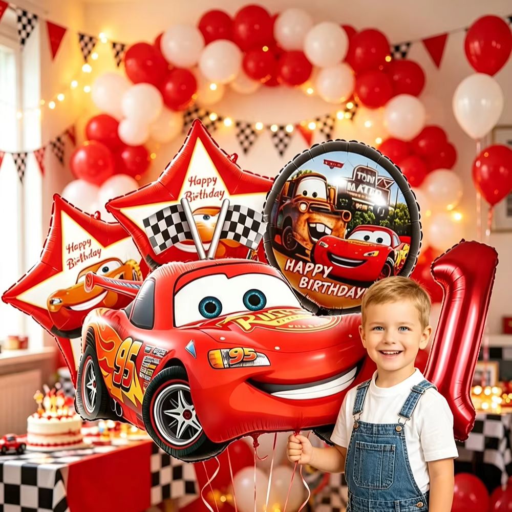 Cartoon Lightning Car Thema Fo - Science Of Happiness recensie en prijs