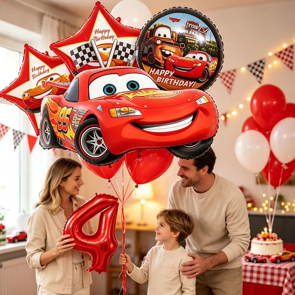 Cartoon Lightning Car Thema Fo - Science Of Happiness recensie en prijs